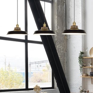 Thelma hanglamp matzwart Ø 38 cm COREP - Woonkamer - Metaal - Met lampenkap