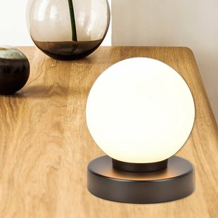 Seventy tafellamp, matzwart, hoogte 15 cm COREP - Woonkamer - Metaal - Met lampenkap