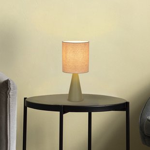 Sally tafellamp, mat/beige, hoogte 33 cm COREP - Woonkamer - Modern - Metaal - Met lampenkap