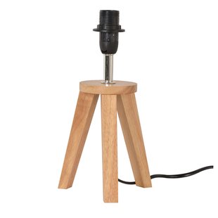 Yoga-tafellamp zonder kap, licht hout, hoogte 26 cm COREP - Woonkamer - Driebeen