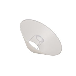 Basic platte kap, wit, Ø 30 cm, linnen Basic flat Watt & Veke - Designer - Stof