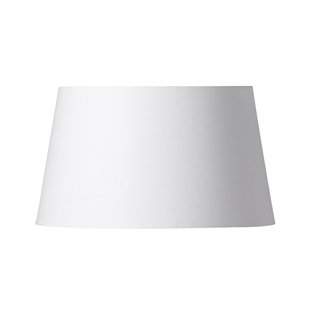 Basic rechte kap, wit, Ø 33 cm Basic straight Watt & Veke - Designer - Stof