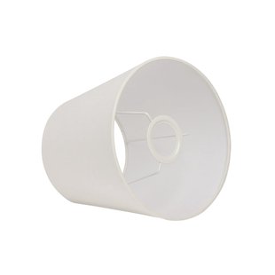Basic rechte kap, wit, Ø 42 cm Basic straight Watt & Veke - Designer - Stof