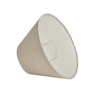 Basic brede kap, beige, Ø 25 cm Basic wide Watt & Veke - Designer - Stof