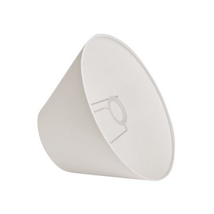 Basic brede kap, wit, Ø 30 cm Basic wide Watt & Veke - Designer - Stof