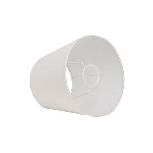 Basic rechte kap, wit, Ø 20 cm Basic straight Watt & Veke - Designer - Stof
