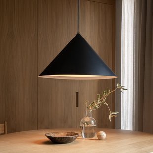 Kuro hanglamp, Ø65 cm, zwart, metaal, E27 Watt & Veke - Keuken - Designer - 1 lamp