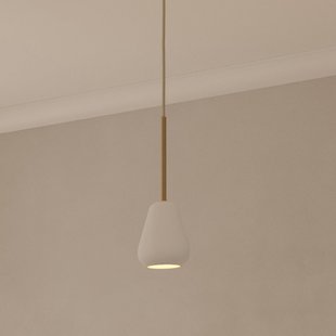 Anoli Spot hanglamp, Ø 10 cm, wit/goud, metaal Nuura Aps - Woonkamer - Scandinavisch - 1 lamp