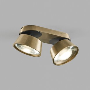 Vantage LED-spot 2 messing 2-lamps, verstelbaar Vantage 2 LIGHT-POINT - Woonkamer - Designer - Aluminium - Meerdere lampen