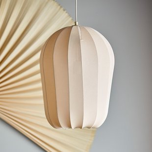 Naluna hanglamp, crème, Ø42 cm, textiel, E27 Bloomingville - Keuken - Scandinavisch - Stof - 1 lamp