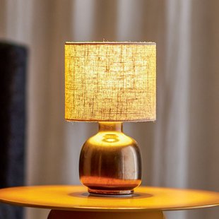 Agni tafellamp, brons, hoogte 26 cm, keramiek Bloomingville - Woonkamer - Landhuis / Rustiek - 1 lamp
