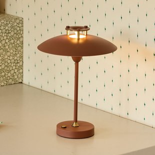 MINI STEPP 1-2-3 accu-tafellamp roodbruin IP44 Halo Design - Woonkamer - Designer - Metaal - 1 lamp