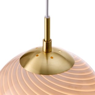 CANDY BALL hanglamp, grijs/verouderd messing Ø 20 cm Halo Design - Woonkamer - Designer - Glas - 1 lamp