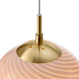 CANDY BALL hanglamp, grijs/verouderd messing Ø 30 cm Halo Design - Woonkamer - Designer - Glas - 1 lamp