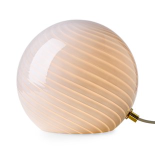 CANDY tafellamp, grijs, Ø 20 cm, glas, E14 Halo Design - Woonkamer - Designer - 1 lamp