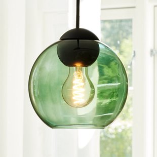 BUBBLES hanglamp, groen, Ø 18 cm, glas, E27 Halo Design - Woonkamer - Designer - 1 lamp
