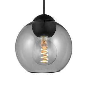 BUBBLES hanglamp, rookgrijs Ø 18 cm glas E27 Halo Design - Woonkamer - Designer - 1 lamp