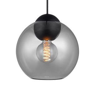 BUBBLES hanglamp, rookgrijs Ø 24 cm glas E27 Halo Design - Woonkamer - Designer - 1 lamp