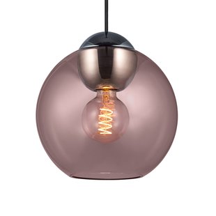 BUBBLES hanglamp, rosé, Ø 24 cm, glas, E27 Halo Design - Woonkamer - Designer - 1 lamp