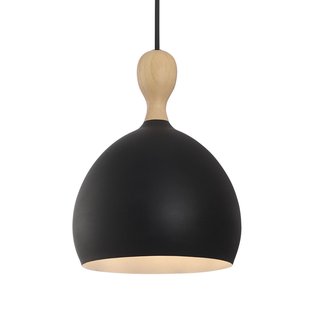 Dueodde hanglamp, zwart Ø 18 cm metaal E27 Halo Design - Woonkamer - Scandinavisch - 1 lamp