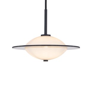 ORBIT hanglamp, zwart/opaal, Ø 24 cm, glas Halo Design - Woonkamer - Designer - 1 lamp