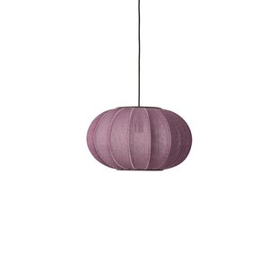 Knit-Wit 45 ovale hanglamp rood E27 Made By Hand - Woonkamer - Scandinavisch - Stof - 1 lamp