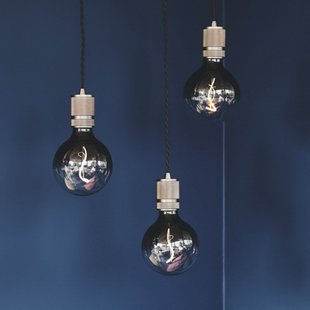 HALO hanglamp, matzwart, hoogte 8 cm, E27 Halo Design - Woonkamer - Designer - Aluminium - 1 lamp