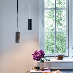 HALO hanglamp, matzwart, hoogte 15 cm, GU10 Halo Design - Woonkamer - Designer - Aluminium - 1 lamp