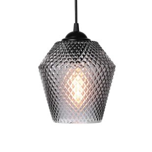 NOBB hanglamp, rookgrijs, Ø 17 cm, glas, E27 Halo Design - Woonkamer - Designer - 1 lamp