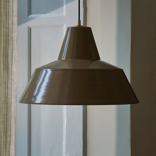 Workshop W4 hanglamp bruin aluminium E27 Made By Hand - Woonkamer - Scandinavisch - 1 lamp