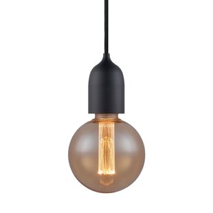 CLASSIC hanglamp, zwart, Ø 5 cm, metaal, E27 Halo Design - Woonkamer - Aluminium - 1 lamp