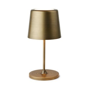 LUMEN LED tafellamp op accu, oud messing, 23 cm, IP44 Halo Design - Woonkamer - Modern - Metaal - 1 lamp
