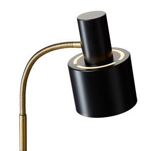 VOGUE vloerlamp, zwart, hoogte 143 cm, metaal, E27 Halo Design - Woonkamer - Vintage / Retro - 1 lamp