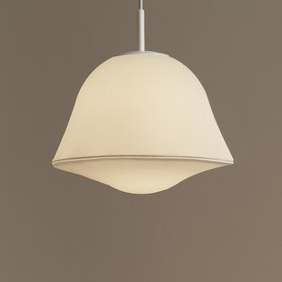 CALY hanglamp, wit, Ø 32 cm, textiel/glas, E14 GEJST - Woonkamer - Scandinavisch - Stof - 1 lamp