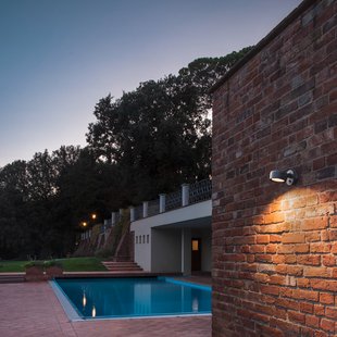 Eskina Spot Sensor LED buiten wandlamp, antraciet, CCT, IP55 SLV - Balkon - Modern - Aluminium - 1 lamp