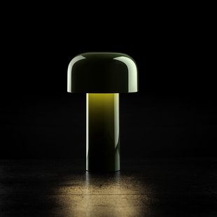 Bellhop LED tafellamp op accu, groen, 21 cm, dimbaar, IP54 FLOS - Woonkamer - Designer - Kunststof - Rond