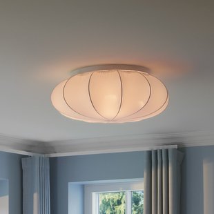 Aeron plafondlamp, wit, Ø 60 cm, textiel, E27 Nordlux - Gang / Hal - Metaal - Rond