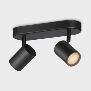 Wiz Opbouwspot Imageo Zwart Gekleurd Licht 2xgu10 5w