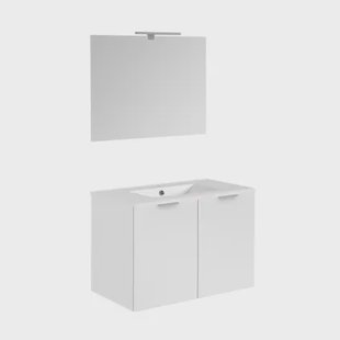 Allibert Badmeubelset Euro Pack 80cm Met 2 Deuren Glanzend Wit