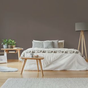 Decomode Vliesbehang Basic Textiel - Bruin - 10,05 M X 53 Cm