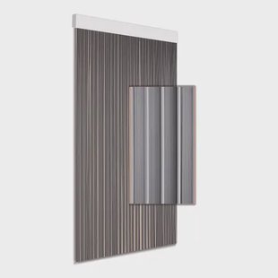 Degor Vliegengordijn - 90x215cm - Grijs - Kunststof