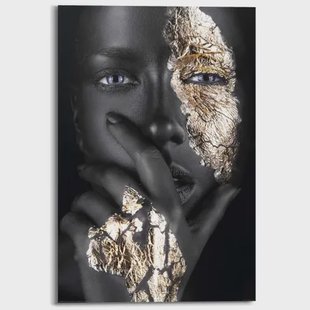 Schilderij Deco Panel Gouden Hand 60x90cm