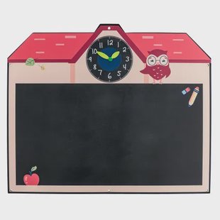 Swingking Krijtbord + Klok 60x50cm