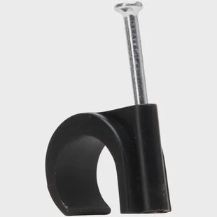 Spijkerclip 16-20mm Zwart 10 Stuks