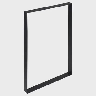 Duraline Tafelpoot Plat Staal Mat Zwart 4x35x38,5cm