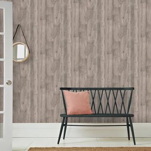 Easy Décor Vliesbehang Wood Deluxe - Naturel - 10,05m X 52cm