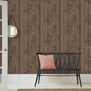 Easy Décor Vliesbehang Wood Deluxe - Bruin - 10,05 M X 52 Cm