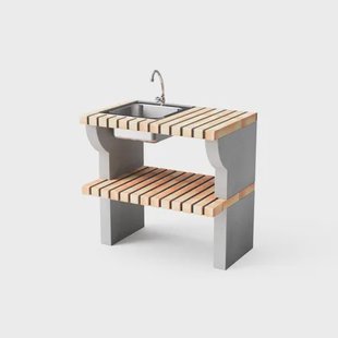 Tuozi Bailén Plus Zijtafel Module Met Spoelbak En Kraan, Links