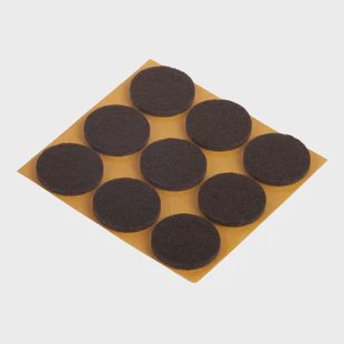 Fix-o-moll Meubelviltglijders Zelfklevend Bruin 25mm 27 St