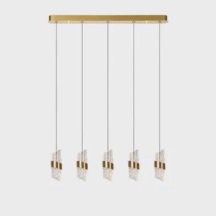 Lucide Hanglamp Kligande Messing Kristaleffect 5x7,8w